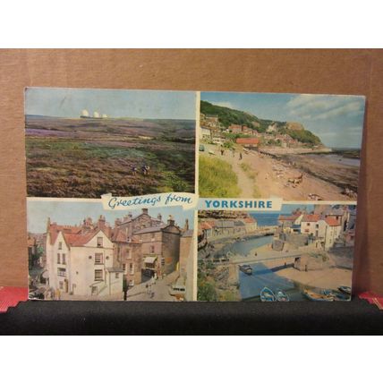 multiview, YORKSHIRE.. county used postcard by E T W Dennis =