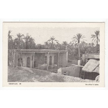 An Officer's Billet Qurnah Postcard Iraq 9