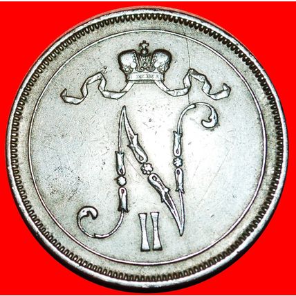 UNUSUAL: FINLAND (russia, the USSR in future)★10 PENCE 1895★LOW START★NO RESERVE