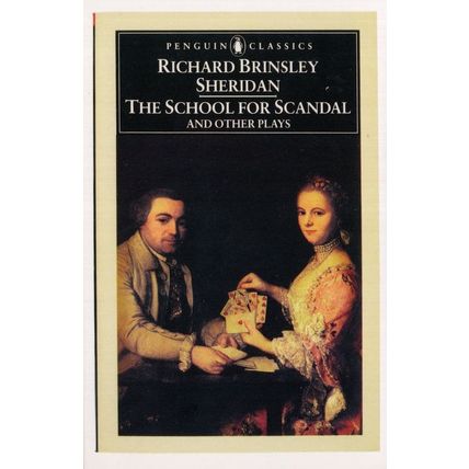 Richard Brinsley Sheridan The School For Scandal Book Postcard