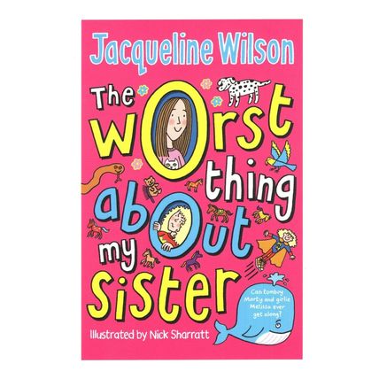 Jacqueline Wilson The Worst Thing About My Sister Book Postcard