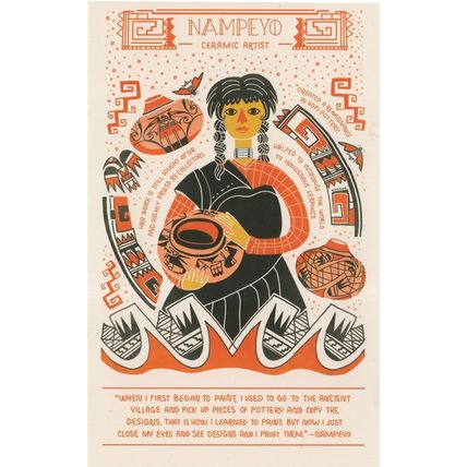Nampeyo American Ceramic Pottery Artist Hopi Arizona Postcard
