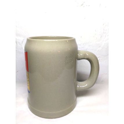 Budweiser HEAVY Ceramic/Porcelain Beer Mug - Shield Logo - Gerz/ Cermany .5 L