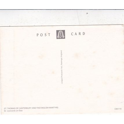 St Thomas of Canterbury church St Leonards Sussex Postcard unused VGC