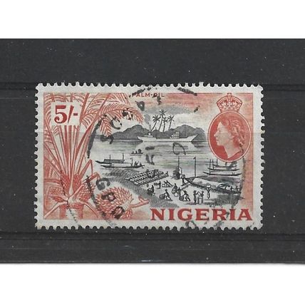 Nigeria.SG78 5s "Palm-oil".Fine Used.Feb24b