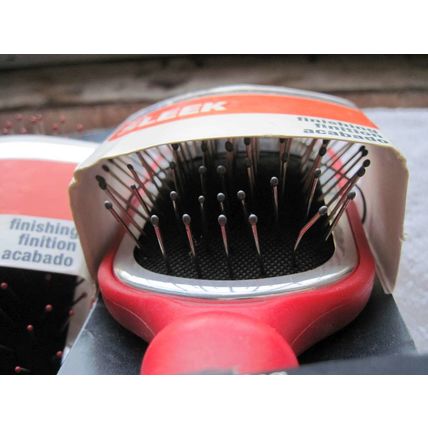 Goody So Sleek Finishing Hair Brush Stiff Metal Bristles Wire Cushion Fast Dry