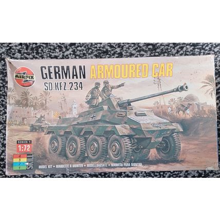 1/72,AIRFIX MODEL KIT " GERMAN ARMOURED CAR SD.KFZ.234" COMPLETE UK FREEPOST