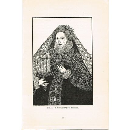 QUEEN ELIZABETH 1ST, BOOK ILLUSTRATION, c1919