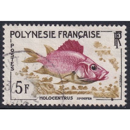 French Polynesia 1962 SG 34 Used - Fauna/Fish (D-100 (28))