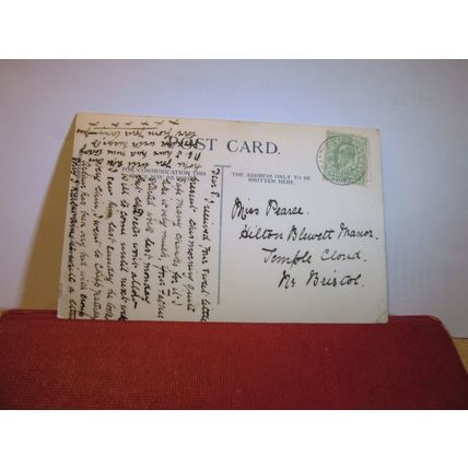 CASTLE COMBE, WILTSHIRE used antique postcard by Houlston of Chippenham 1907 pm=