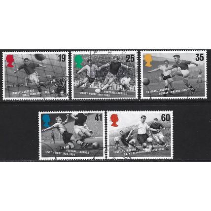GB 1996 European Football Championship Used SG 1925-1929 Sc 1663-1667 stamp