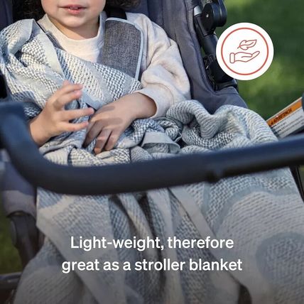 Love Noobs Baby Blanket 100% Organic Cotton Unisex muted tones non-toxic