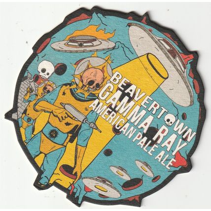 BEER MAT - BEAVERTOWN BREWERY - GAMMA RAY AMERICAN PALE - (Cat No 065) - (2019)