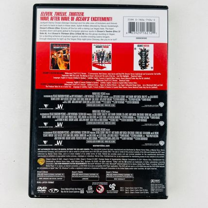 Ocean's 3 Film Collection 2 Discs DVD Matt Damon, Brad Pitt