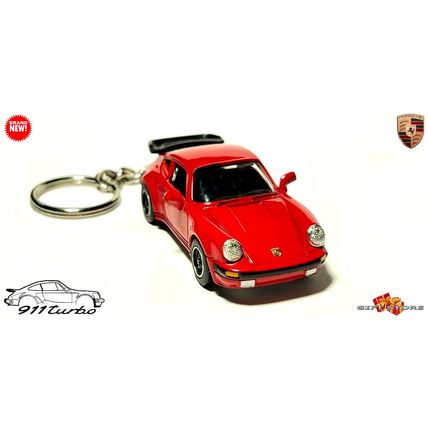 ULTRA RARE KEYCHAIN RED PORSCHE 911 CARRERA TURBO TEA TRAY