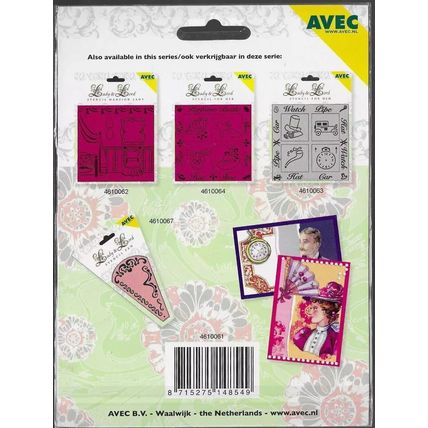 Lady & Lord. Stencil Mansion Lord. Embossing Cardmaking Scrapbooking Crafts