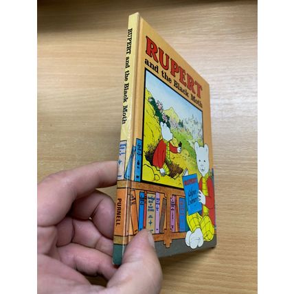 1977 "RUPERT AND THE BLACK MOTH" RUPERT BEAR SMALL HARDBACK BOOK (P2)