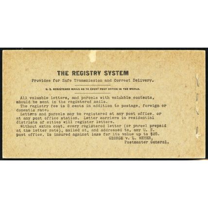 BK17, 97¢ Booklet (Eight panes of 319g) SCV $2750.00 - Stuart Katz