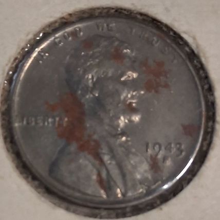 5: 1943 P Philidelphia Mint CIRCULATED War Cents Nice Lot