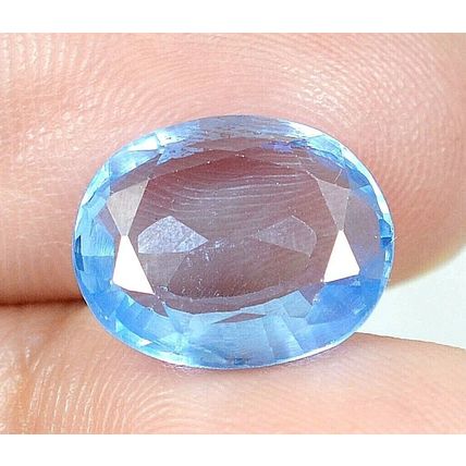 Natural Brazilian Blue Aquamarine 5.50 Ct Oval Cut Loose Gemstone