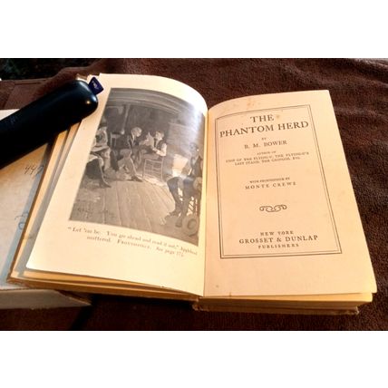 Old Vintage Book The Phantom Herd By B. M. Bower 1916 Great Condition