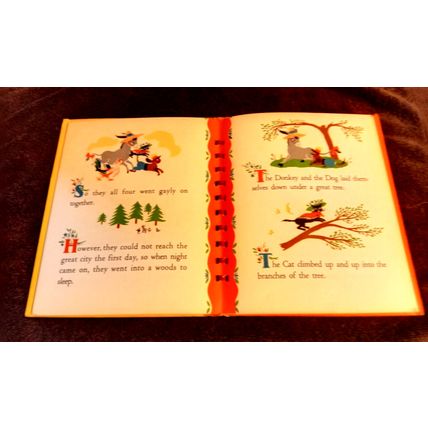 The Traveling Musicians Bonnie Book Illustrated By Dolli Tingle 1946 Great Shape