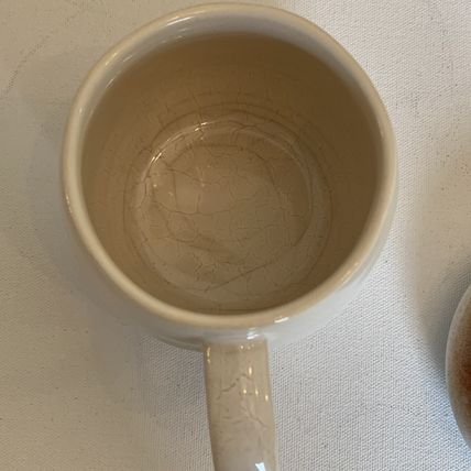 Atomic Starburst Mug Cup W Mushroom Lid Chrissy Teigen Stoneware Coffee Tea 18oz