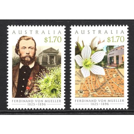 AUSTRALIA 2025: BIRTH BICENTENARY FERDINAND VON MUELLER - MNH SET OF TWO (G7)