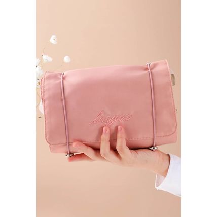 Pink Leegoo Peint Detachable 4-in-1 Foldable Makeup Bag