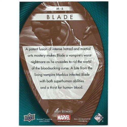 2012 Marvel Beginnings 2 Marvel Prime Micromotion - #M-6 - Blade