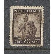 Italy.SG648 20c "Work,Justice and Family" (Brown).Fine Used.Jan15