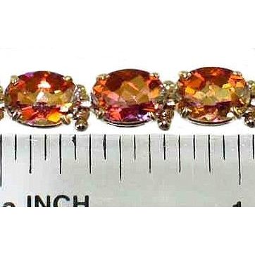 Twilight Fire Topaz, 10KY Gold Bracelet, B002