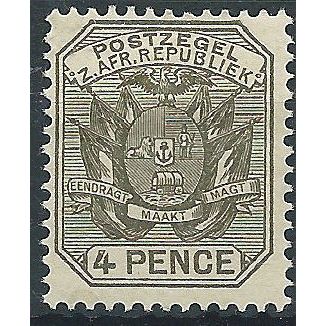 Transvaal 1895 SG209 4d Olive-Black Mounted Mint . ..