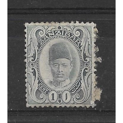 Zanzibar.SG225 1c Pearl-Grey.Mounted Mint.Jan19c