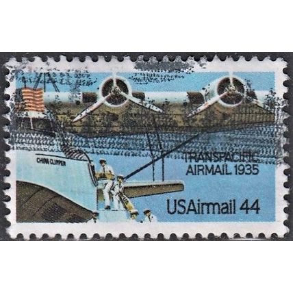 USA, 1985 44c Transpacific Airmail, SGA2144 (Scott #C115), used