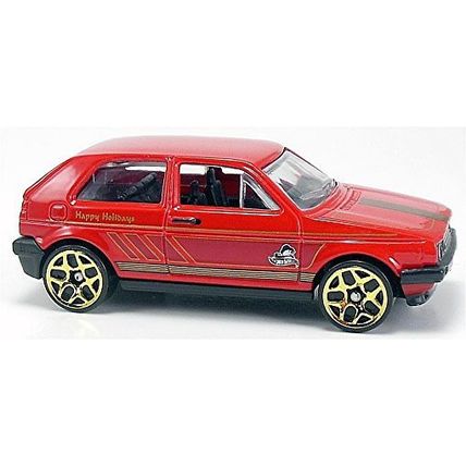 Hot Wheels - Volkswagen Golf: Holiday Hot Rods #8/8 (2014) *Red / Walmart*