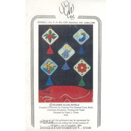 Stained Glass Jewels #104 Counted Cross Stitch