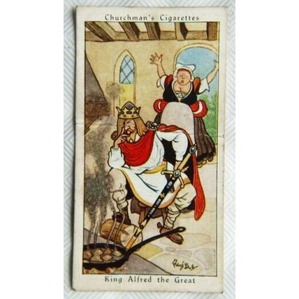 1937 Churchman Howlers No. 2 King Alfred the Great