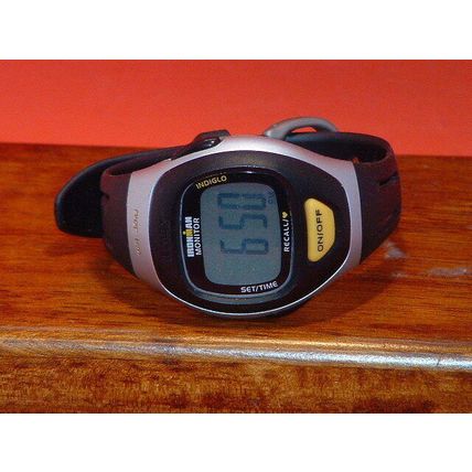 Pre Owned Timex Black Monitor Digital Sports Watch
