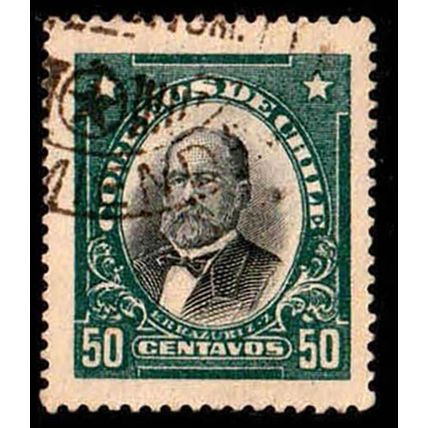 Chile 1929 Personalities 50c Used Stamp Errazuriz T2