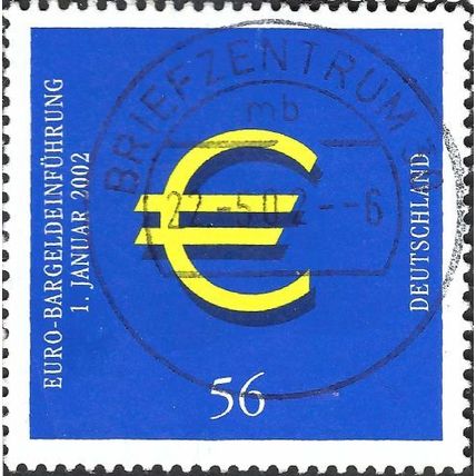 GERMANY, Euro Currency, blue 2002, 0.56