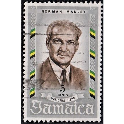 JAMAICA, 1970 5c Norman Manley, SG 300 (Scott #299), used.