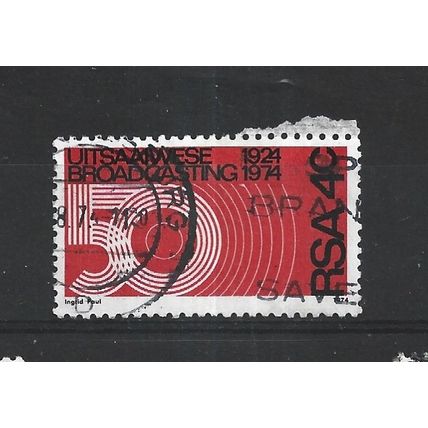 SouthAfrica.50th Anniv of Broadcasting in South Africa stamp.Fine Used.Sep25a