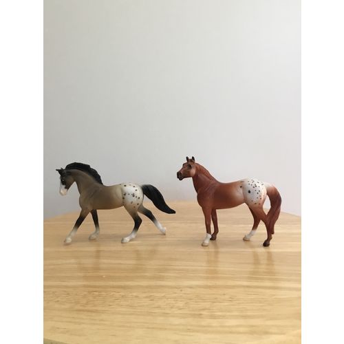 BREYER SR STABLEMATE TWO APPALOOSA HORSES