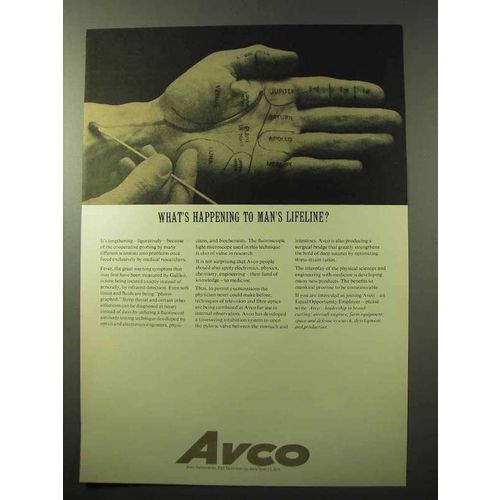 1964 Avco Corporation Ad - Man's Lifeline