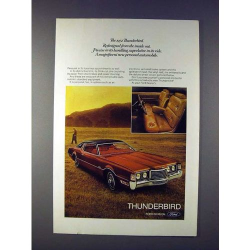 1972 Ford Thunderbird Car Ad - Redeisgned!