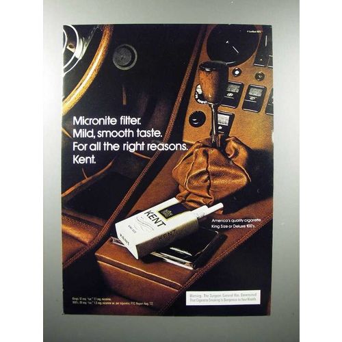 1973 Kent Cigarette Ad - Mild Taste