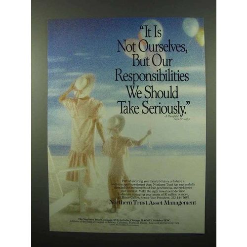 1989 Northern Trust Asset Management Ad - Seriously