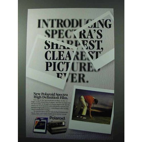1991 Polaroid Spectra High Definition Film Ad