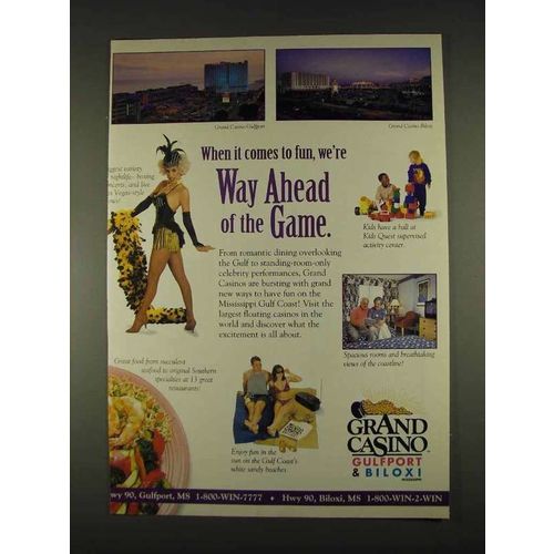 1996 Grand Casino Gulfport & Biloxi Ad - Way Ahead